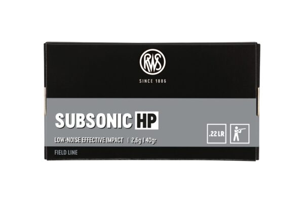 RWS .22 lr SUBSONIC HP 40grs / 2