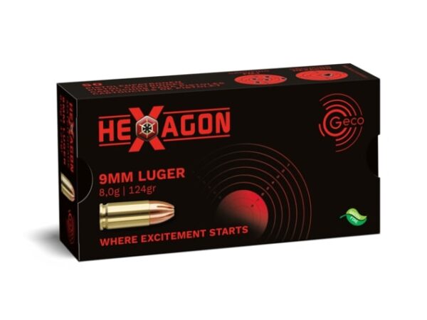 Geco 9mm Luger HEXAGON 124grs / 8