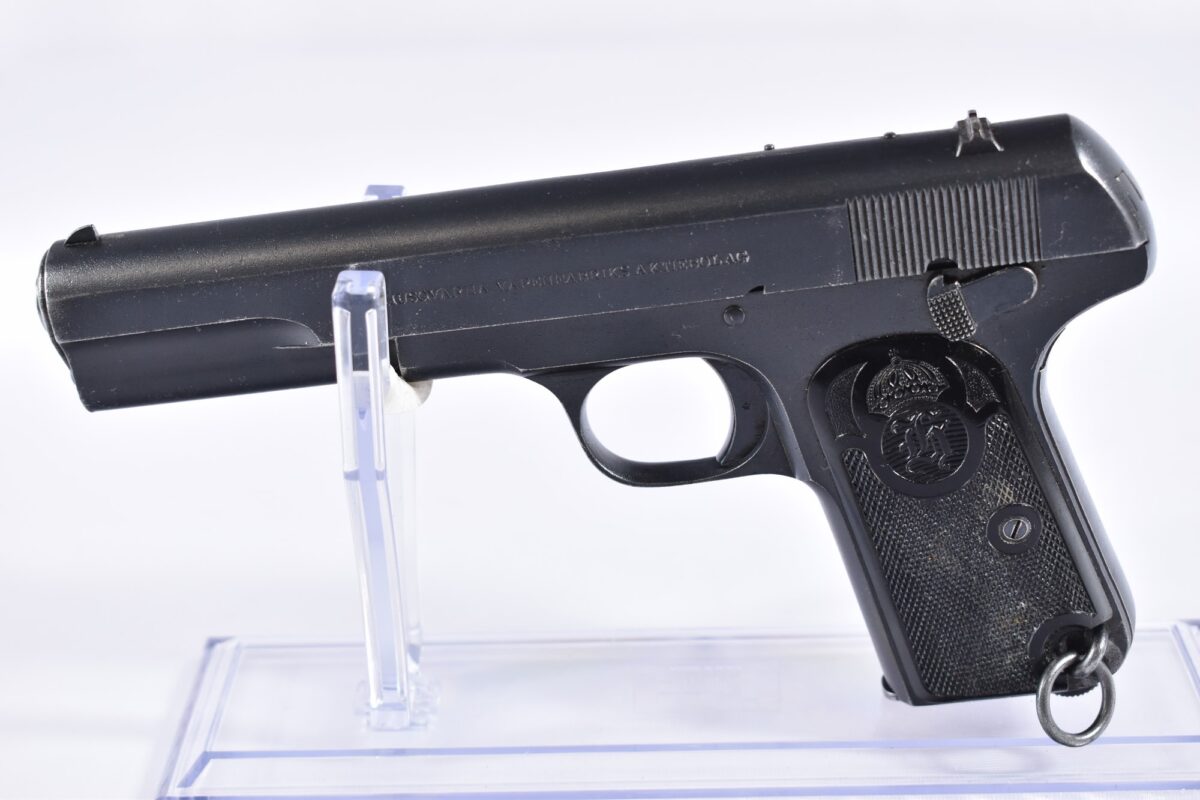 Husqvarna M1907 9mmBrowningLg Pistole Husqvarna M1907 9mmBrowningLg Pistole