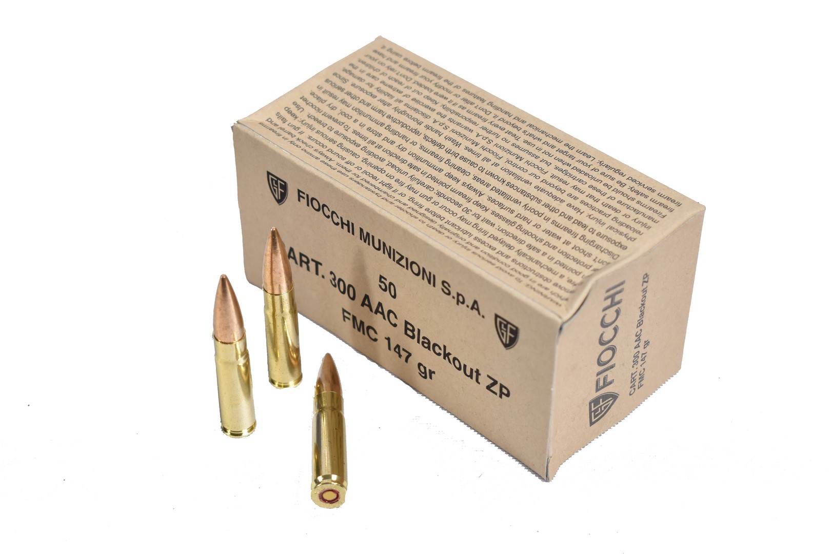 Fiocchi .300 AAC Blackout FMC 147grs / 9 Fiocchi .300 AAC Blackout FMC 147grs / 9