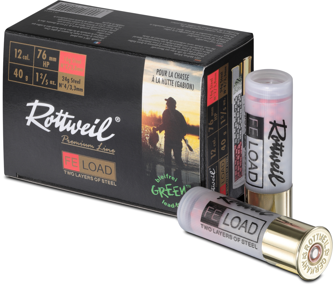 Rottweil 12/76 FE-LOAD HP Mag. 40g Rottweil 12/76 FE-LOAD HP Mag. 40g