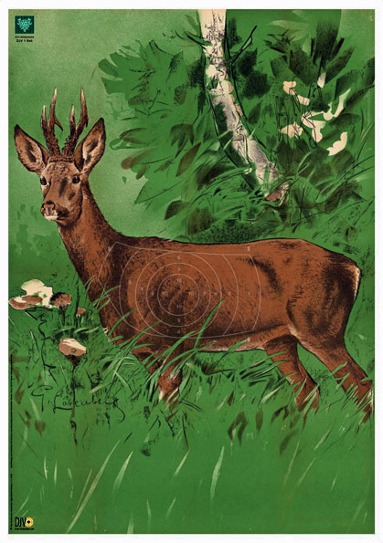 AKAH DJV-Scheibe​ Nr.1 Rehbock Zielscheibe