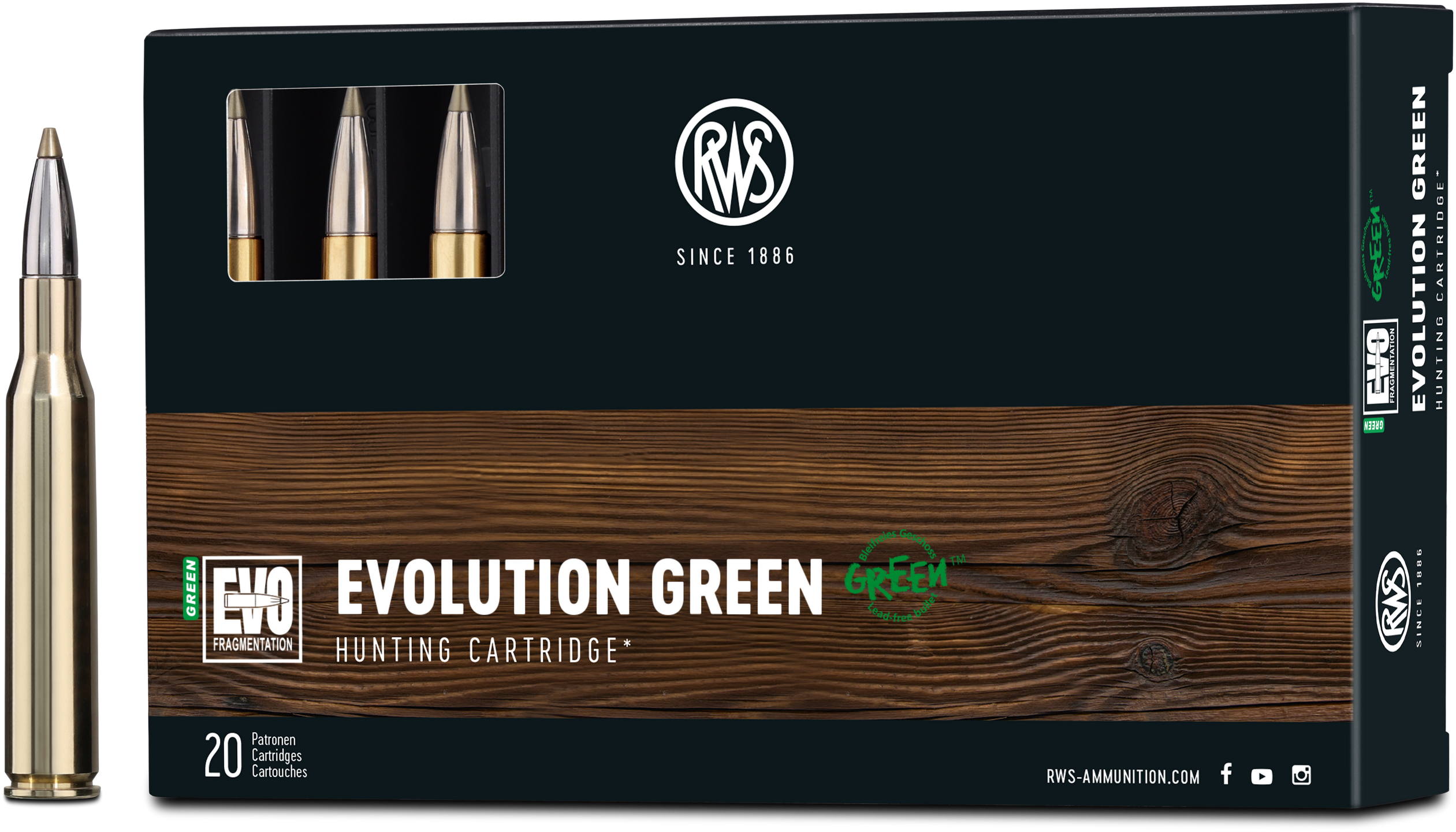 RWS .270 Win EVO green 96grs / 6 RWS .270 Win EVO green 96grs / 6