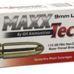 MaxxTech 9mm Luger FMJ 115grs / 7