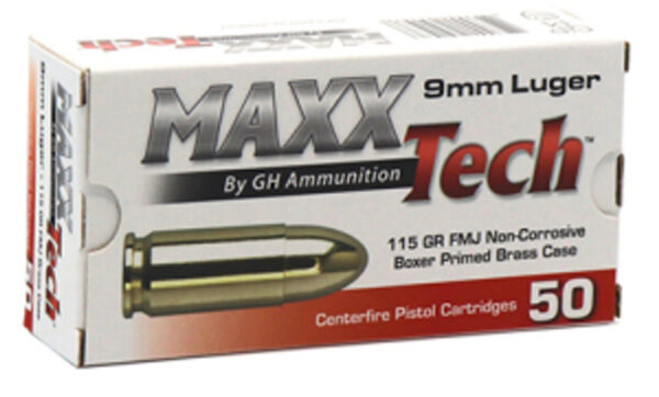 MaxxTech 9mm Luger FMJ 115grs / 7