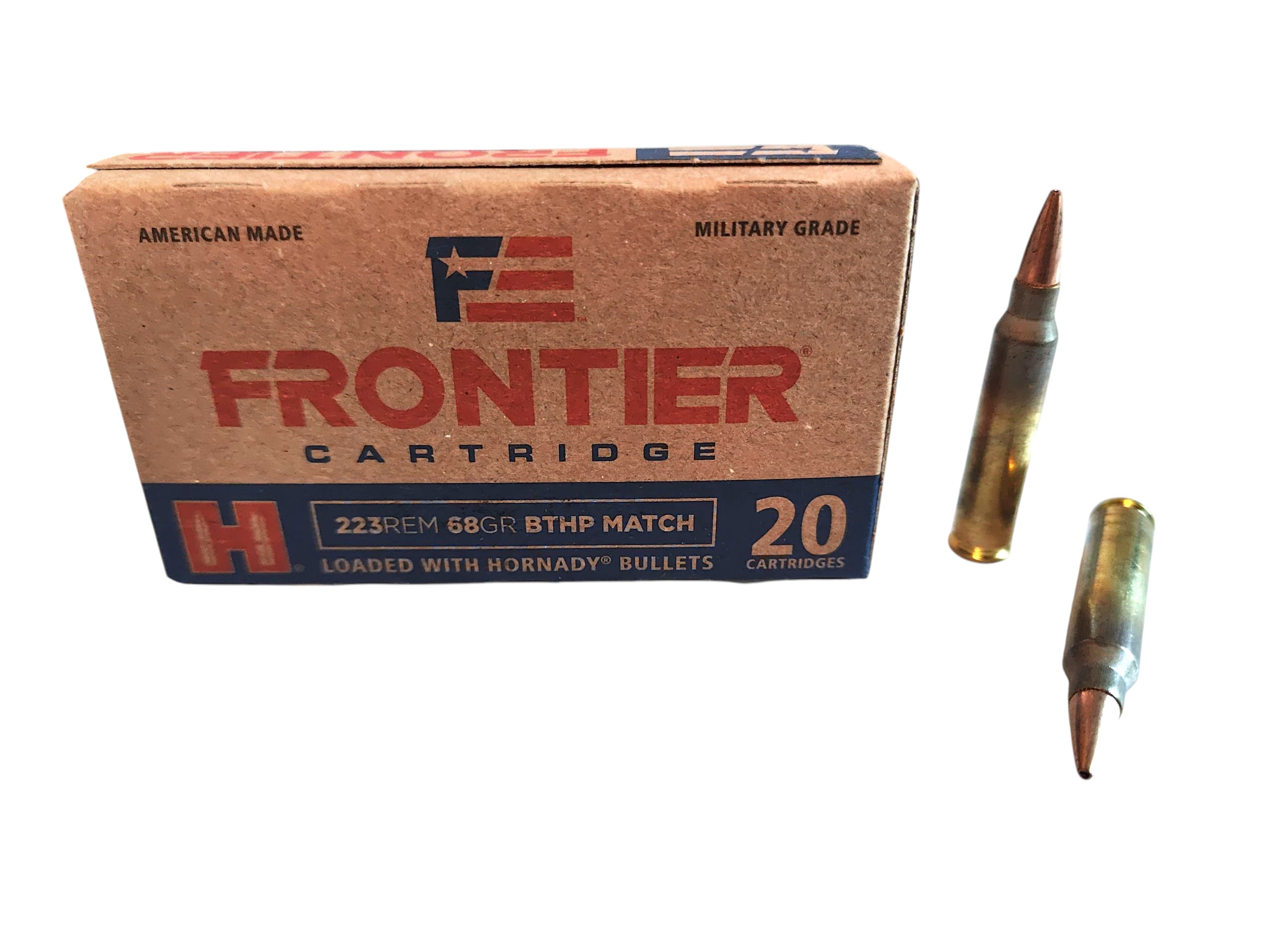 Hornady .223 Rem BTHP Frontier 68grs / 4 Hornady .223 Rem BTHP Frontier 68grs / 4