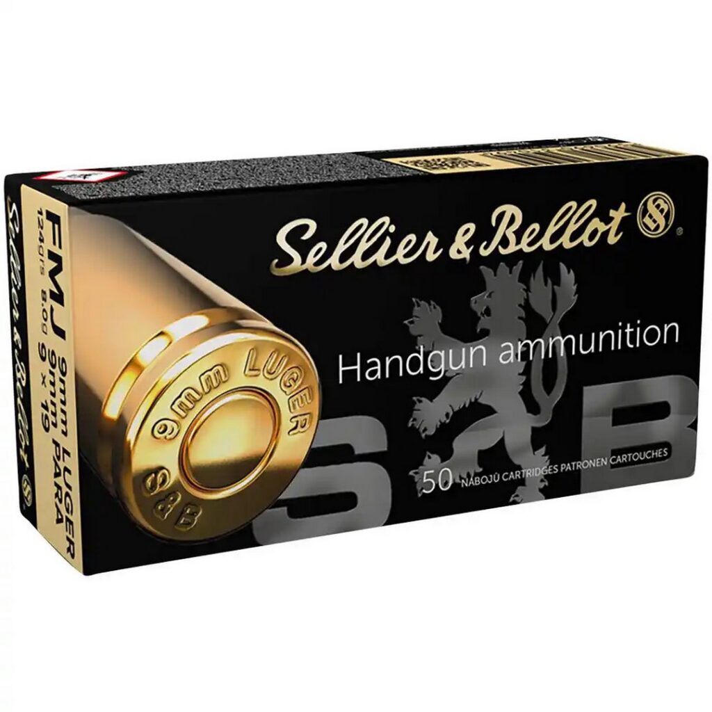 Sellier & Bellot 9mm Luger FMJ 124grs / 8